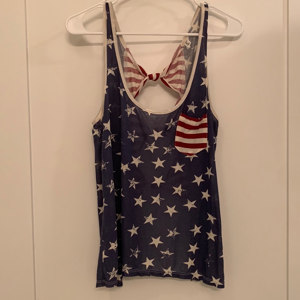 American flag tank